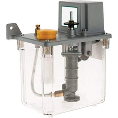 Trico - 2 L Reservoir Capacity, 6 cm Output per Cycle, 6 cm Output per Hour, 3 - 6 cm Output per Stroke, Electric Central Lubrication System - 0-60 Min Interval Between Cycles, 165mm Wide x 255mm High, 110 Volts, Oil, 5/16-24 Outlet Thread - USA Tool & Supply
