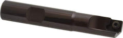 Kennametal - 1/2" Cut Diam, 7.11mm Max Depth of Cut, 1/2" Shank Diam, 3" OAL, Indexable Square Shoulder End Mill - SDEB 2615. Inserts, Cylindrical Shank, 0° Lead Angle - USA Tool & Supply