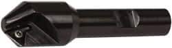 Kennametal - 0.83" Max Cut Diam, 0.27" Min Cut Diam, 7.62mm Max Depth of Cut, Indexable Chamfer and Angle End Mill - 1 Insert, TPGM 2151 Insert Style, 3" Overall Length, Straight Shank - USA Tool & Supply