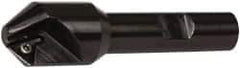 Kennametal - 0.83" Max Cut Diam, 0.27" Min Cut Diam, 7.62mm Max Depth of Cut, Indexable Chamfer and Angle End Mill - 1 Insert, TPGM 2151 Insert Style, 3" Overall Length, Straight Shank - USA Tool & Supply
