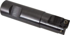 Kennametal - 3/4" Cut Diam, 7.11mm Max Depth of Cut, 3/4" Shank Diam, 3-1/4" OAL, Indexable Square Shoulder End Mill - SDEB 2615. Inserts, Weldon Shank, 0° Lead Angle - USA Tool & Supply