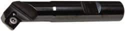 Kennametal - 45° Lead Angle, 0.897" Max Cut Diam, 0.46" Min Cut Diam, 4.96mm Max Depth of Cut, Indexable Chamfer and Angle End Mill - 1 Insert, SDEB 26152 Insert Style, 3" Overall Length, Straight Shank - USA Tool & Supply