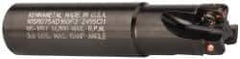 Kennametal - 3/4" Cut Diam, 0.357" Max Depth of Cut, 3/4" Shank Diam, 85.73mm OAL, Indexable Square Shoulder End Mill - AD.T 1035 Inserts, Weldon Shank, 0° Lead Angle, Through Coolant - USA Tool & Supply