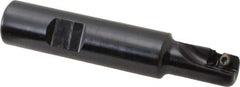 Kennametal - 1/2" Cut Diam, 9.12mm Max Depth of Cut, 5/8" Shank Diam, 82.55mm OAL, Indexable Square Shoulder End Mill - AD.T 1035 Inserts, Weldon Shank, 0° Lead Angle - USA Tool & Supply