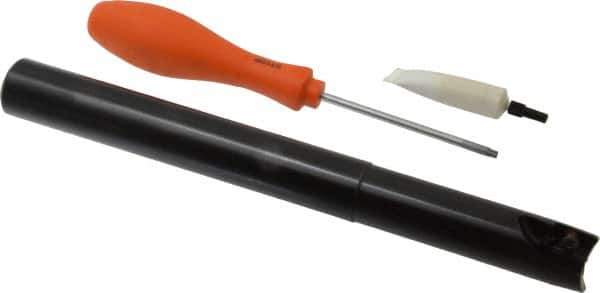 Kennametal - 1" Cut Diam, 18mm Max Depth of Cut, 1" Shank Diam, 254mm OAL, Indexable Square Shoulder End Mill - EC18.., EP18.. Inserts, Cylindrical Shank, 0° Lead Angle, Through Coolant - USA Tool & Supply