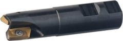 Kennametal - 1" Cut Diam, 0.64" Max Depth of Cut, 1" Shank Diam, 3.968" OAL, Indexable Square Shoulder End Mill - EC18.., EP18.. Inserts, Weldon Shank, 0° Lead Angle, Through Coolant - USA Tool & Supply