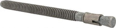 Made in USA - 1/4" Diam, 1/4" Drill, 3-1/4" OAL, 2-7/8" Min Embedment Wedge Expansion Concrete Anchor - Grade 5 Steel, Galvanized Finish, Hex Nut Head, Hex Drive, 2-1/4" Thread Length - USA Tool & Supply