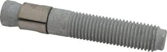 Made in USA - 1" Diam, 1" Drill, 6" OAL, 1-1/8" Min Embedment Wedge Expansion Concrete Anchor - Grade 5 Steel, Galvanized Finish, Hex Nut Head, Hex Drive, 3-1/8" Thread Length - USA Tool & Supply