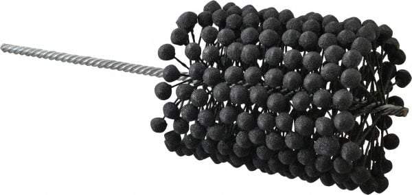 Brush Research Mfg. - 4" to 4-1/2" Bore Diam, 120 Grit, Silicon Carbide Flexible Hone - Fine, 13-1/2" OAL - USA Tool & Supply