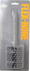 Brush Research Mfg. - 2-1/2" Bore Diam, 180 Grit, Silicon Carbide Flexible Hone - Extra Fine, 8" OAL - USA Tool & Supply