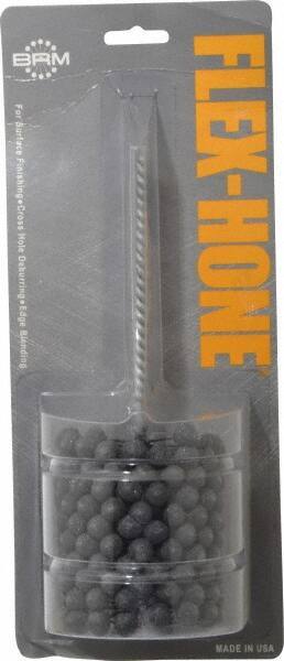 Brush Research Mfg. - 2-3/4" Bore Diam, 180 Grit, Silicon Carbide Flexible Hone - Extra Fine, 8" OAL - USA Tool & Supply