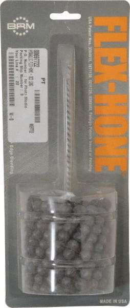 Brush Research Mfg. - 3" Bore Diam, 120 Grit, Silicon Carbide Flexible Hone - Fine, 8" OAL - USA Tool & Supply