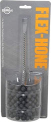 Brush Research Mfg. - 3" Bore Diam, 180 Grit, Silicon Carbide Flexible Hone - Extra Fine, 8" OAL - USA Tool & Supply