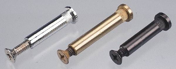 Made in USA - 1/4-20 Thread Barrel, Slotted/Phillips Drive, Stainless Steel Sex Bolt & Binding Post - 3/4" Long Barrel, Grade 18-8 - USA Tool & Supply