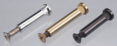 Made in USA - 1/4-20 Thread Barrel, Slotted/Phillips Drive, Stainless Steel Sex Bolt & Binding Post - 3/4" Long Barrel, Grade 18-8 - USA Tool & Supply