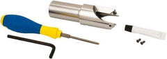 Iscar - Series ChamRing, 1.496" Overall Diam, 5.21" OAL Drilling Chamfer Ring - XCGT 09... Insert - USA Tool & Supply