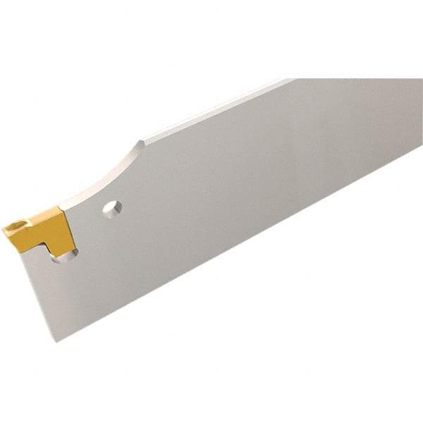 Iscar - 3-15/16" Blade Height, 10mm Blade Width, 460mm OAL, Neutral Cut, Single End Indexable Cut-Off Blade - TGFH Blade, Tang-Grip Series - USA Tool & Supply