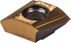 Iscar - T290 LNHT050202 Grade IC808 Carbide Milling Insert - TiAlN/AlTiN/TiN Finish, 0.2283" Thick, 0.2mm Corner Radius - USA Tool & Supply