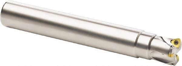 Seco - 16mm Cut Diam, 0.0236" Max Depth, 14mm Shank Diam, Cylindrical Shank Indexable High-Feed End Mill - Screw Holding Method, 218.19-080 Insert, R217.21 Toolholder, Through Coolant - USA Tool & Supply