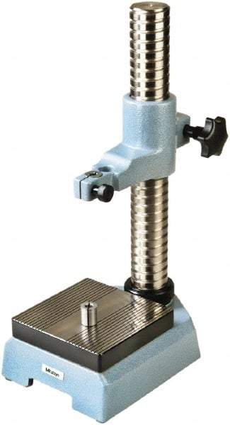 Mitutoyo - Cast Iron, Comparator Gage Stand - 464mm High, 150mm Base Length x 150mm Base Width x 64mm Base Height, Includes Holder - USA Tool & Supply
