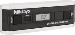 Mitutoyo - 0.10 dg Resolution Digital Combination Protractor and Inclinometer - Multiple dg Accuracy, Multiple dg Range - USA Tool & Supply