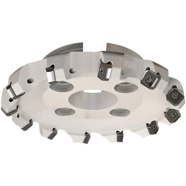 Iscar - 174.8mm Cut Diam, 50.8mm Arbor Hole, 7.15mm Max Depth of Cut, 45° Indexable Chamfer & Angle Face Mill - 10 Inserts, S845 SX.U 16.. Insert, Right Hand Cut, 10 Flutes, Through Coolant, Series Helido - USA Tool & Supply