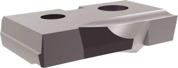 Allied Machine and Engineering - 22mm Diam x 5/32" Thick, Seat Code 1, 90° Included Angle Spade Drill Insert - TiAlN Coated, Cobalt, Grade Super Cobalt, Series T-A - USA Tool & Supply