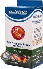 PRO-SAFE - Disposable, Corded, 32 dB Earplugs - Orange - USA Tool & Supply
