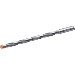 Walter-Titex - 10.8mm, 140° Point, Spiral Flute, Solid Carbide Taper Length Drill Bit - Double Point Finish, 158mm Flute Length, 206mm OAL, Series A6589DPP - USA Tool & Supply