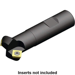 Kennametal - 45° Lead Angle, 32mm Max Cut Diam, 20mm Min Cut Diam, 6.5mm Max Depth of Cut, Indexable Chamfer and Angle End Mill - 2 Inserts, SD.. 0903.. Insert Style, 83mm Overall Length, Straight Shank, 90° Included Angle - USA Tool & Supply