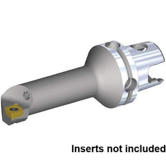 Kennametal - Left Hand Cut, 32mm Min Bore Diam, Size KM40TS Steel Modular Boring Cutting Unit Head - 75.04mm Max Bore Depth, Through Coolant, Compatible with CP.. 09T308, CP.. 3252 - USA Tool & Supply