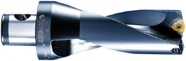 Komet - 4" Max Drill Depth, 2xD, 2" Diam, Indexable Insert Drill - 2 Inserts, ABS 63 Modular Connection Shank - USA Tool & Supply