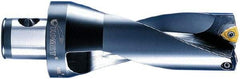 Komet - 148mm Max Drill Depth, 2xD, 74mm Diam, Indexable Insert Drill - 2 Inserts, ABS 80 Modular Connection Shank - USA Tool & Supply