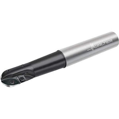 Walter - 20mm Cut Diam, 28mm Max Depth of Cut, 25mm Shank Diam, 150mm OAL, Indexable Ball Nose End Mill - 25,300 Max RPM - USA Tool & Supply