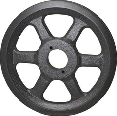 Browning - 1 Groove, 3/8 to 1-1/2 Bore Diam, 8-3/4" Outside Diam, QD Bushed V Belt Sheave - 8.0 A Diam Belt Pitch - USA Tool & Supply