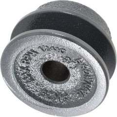 Browning - 1/2" Bore, 15/16 Long, 2" Outside Diam, Finished Bore Single Groove V Belt Sheave - 21/32" Wide, 1.46" Pitch Diam of 3L Belt, 1.8" Pitch Diam of 4L Belt - USA Tool & Supply