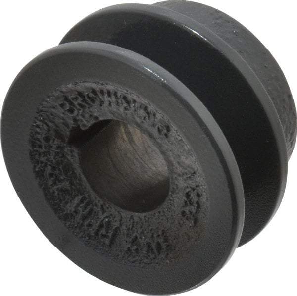 Browning - 3/4" Bore, 15/16 Long, 2" Outside Diam, Finished Bore Single Groove V Belt Sheave - 21/32" Wide, 1.46" Pitch Diam of 3L Belt, 1.8" Pitch Diam of 4L Belt - USA Tool & Supply