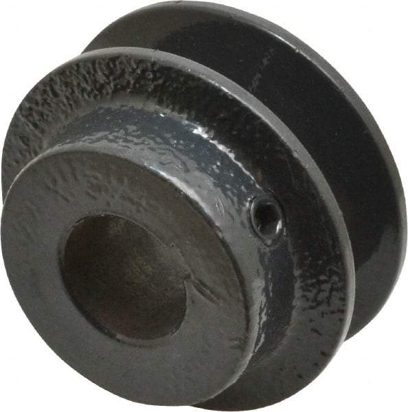 Browning - 3/4" Bore, 15/16 Long, 2.2" Outside Diam, Finished Bore Single Groove V Belt Sheave - 21/32" Wide, 1.66" Pitch Diam of 3L Belt, 2" Pitch Diam of 4L Belt - USA Tool & Supply