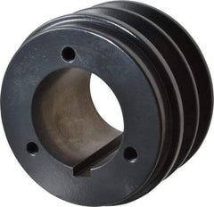 Browning - 2 Groove, 1/2 to 1-3/4 Bore Diam, 3-3/4" Outside Diam, QD Bushed V Belt Sheave - 3.0 A Diam Belt Pitch - USA Tool & Supply