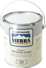 Rust-Oleum - 1 Gal Safety Blue Semi Gloss Finish Acrylic Enamel Paint - Interior/Exterior, Direct to Metal, <0 gL VOC Compliance - USA Tool & Supply