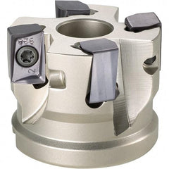 Iscar - 8 Inserts, 6" Cut Diam, 2" Arbor Diam, 0.642" Max Depth of Cut, Indexable Square-Shoulder Face Mill - 0/90° Lead Angle, 2-1/2" High, H490 AN.X 17 Insert Compatibility, Series Helido - USA Tool & Supply