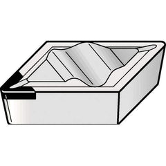 Kennametal - NPGR51, KCU25 Grade Carbide Profiling Insert - AlTiN Finish, 55° Incl Angle, Parallelogram, 0.4566" Side Length, 1/8" Thick, 1/64" Corner Radius - USA Tool & Supply