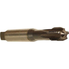 Emuge - M14x1.00 Metric Fine 6HX 6 Flute TiCN Finish Solid Carbide Straight Flute Machine Tap - Modified Bottoming, Right Hand Thread, 110mm OAL, 24mm Thread Length, Oversize - Exact Industrial Supply