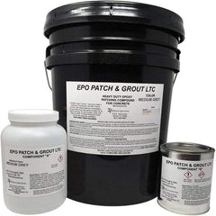Made in USA - 5 Gal Concrete Repair/Resurfacing - Medium Gray, 25 Sq Ft Coverage, Epoxy Resin - USA Tool & Supply