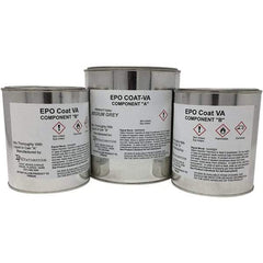 Made in USA - 1 Gal Gloss High-Solid Gray Concrete Floor Coating - 150 Sq Ft/Gal Coverage, 87 g/L VOC Content - USA Tool & Supply