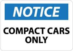 NMC - "Notice - Company Is Not Responsible for Loss or Damage to Parked Cars", 10" Long x 14" Wide, Pressure-Sensitive Vinyl Safety Sign - Rectangle, 0.004" Thick, Use for Accident Prevention - USA Tool & Supply