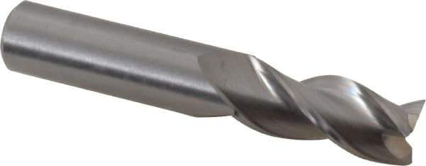 Kennametal - 7/16", 7/8" LOC, 7/16" Shank Diam, 2-1/2" OAL, 3 Flute, Solid Carbide Square End Mill - Single End, Uncoated, Spiral Flute, 37° Helix, Centercutting, Right Hand Cut, Right Hand Flute, Series AADE - USA Tool & Supply