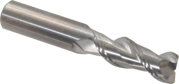 Kennametal - 1/2", 2 Flute, Single End, Solid Carbide, 0.03" Corner Radius End Mill - 3" OAL, 45° Helix, Right Hand Flute, 1-1/4" LOC, Right Hand Cut - USA Tool & Supply