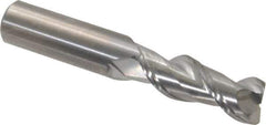 Kennametal - 1/2", 2 Flute, Single End, Solid Carbide, 0.03" Corner Radius End Mill - 3" OAL, 45° Helix, Right Hand Flute, 1-1/4" LOC, Right Hand Cut - USA Tool & Supply