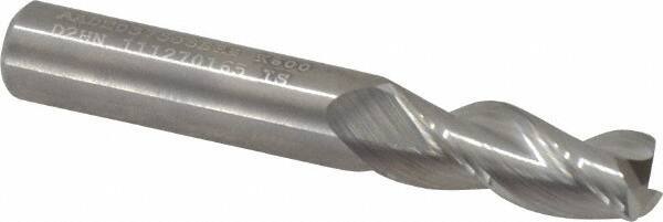 Kennametal - 3/8", 3 Flute, Single End, Solid Carbide, 0.03" Corner Radius End Mill - 2-1/2" OAL, 37° Helix, Right Hand Flute, 7/8" LOC, Right Hand Cut - USA Tool & Supply